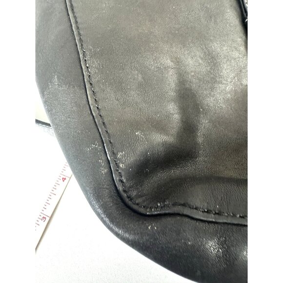 Coach Chelsea Buckle Black Leather Crossbody Shoulder Bag Classic Minimal F14018 - Picture 11 of 16